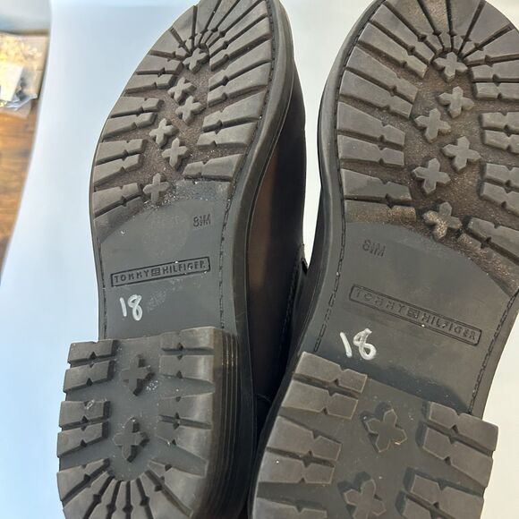 Tommy Hilfiger Womens Rugby 2 Ankle Booties Size 8.5M Brown Faux Leather - Picture 7 of 13